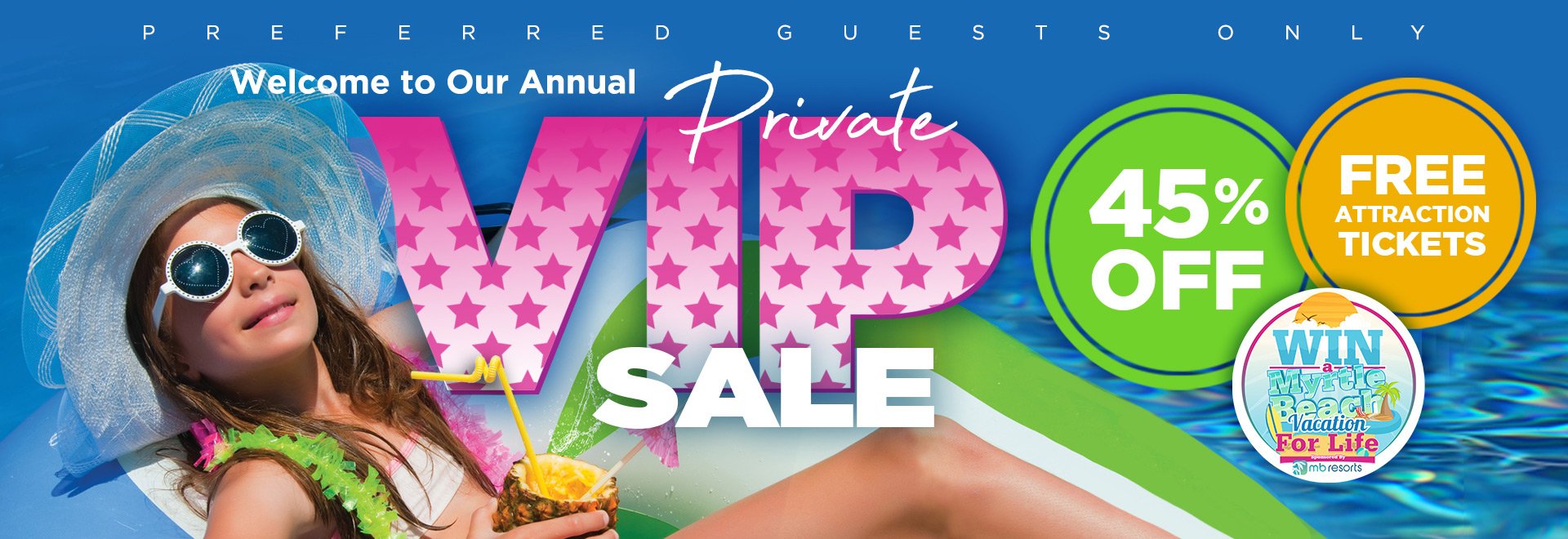 Private VIP Sale - 45% Off and Free Attraction Tickets