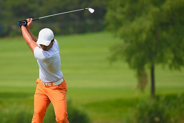 Myrtle Beach Golfer Teeing Off